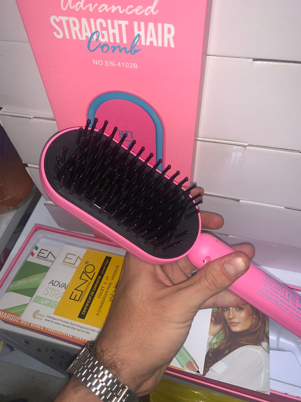 Enzo Brosse Lissante Barbie Edition Câble Rotatif 360°