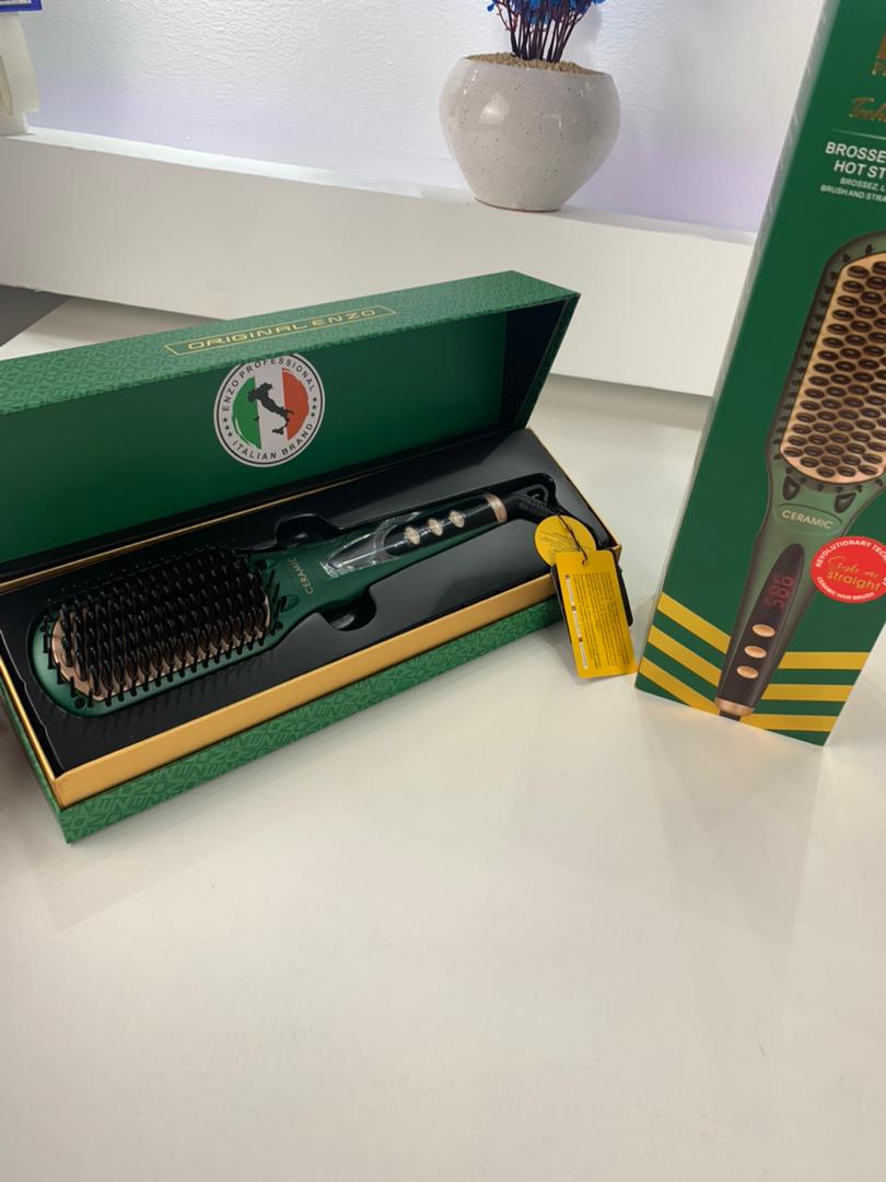 Brosse Lissante ENZO Haute Performance et Technologie Avancée – فرشاة الشعر