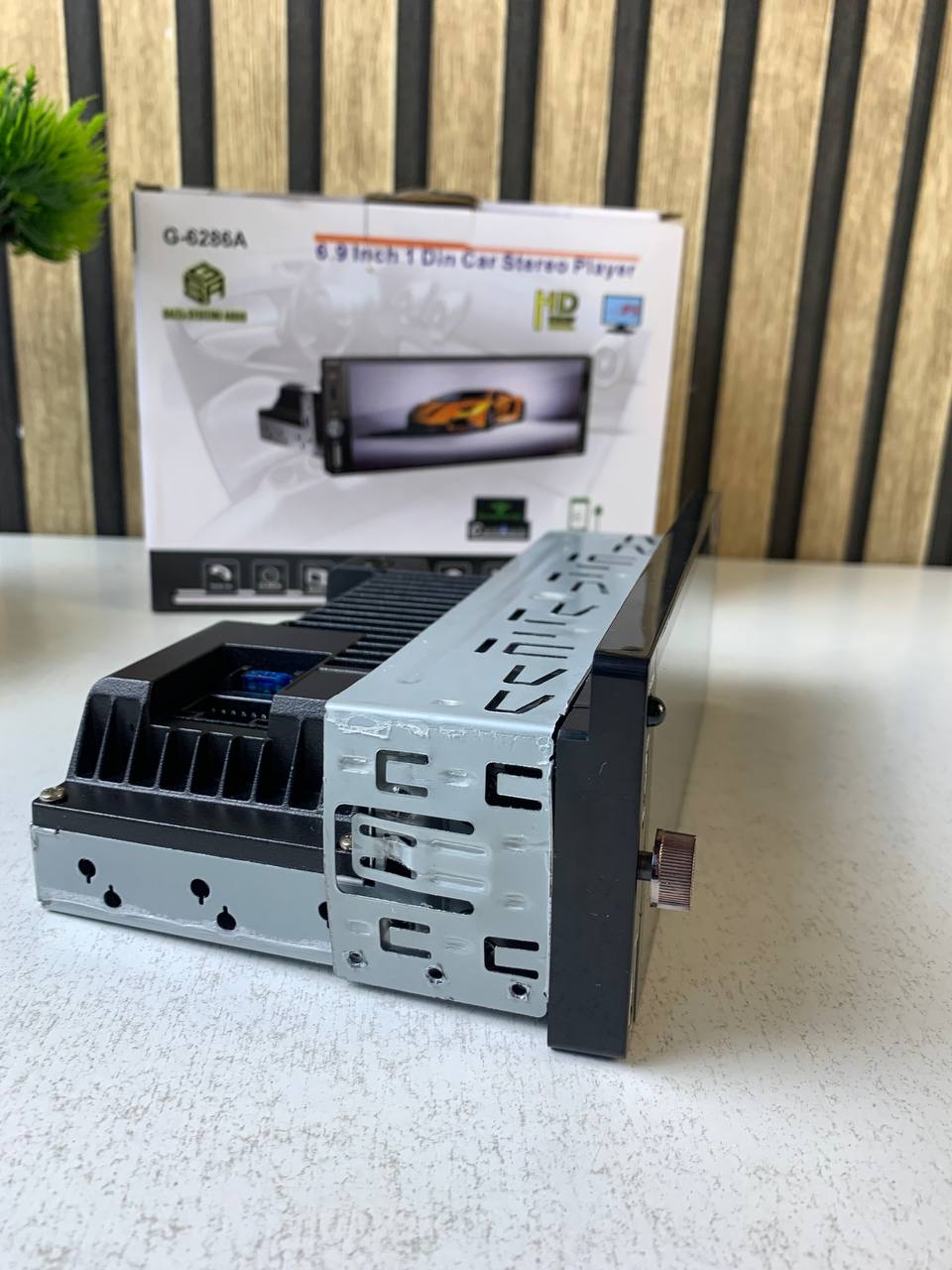 Autoradio 1 DIN avec écran Tactile de 6,9 Pouces Compatible avec Apple CarPlay Wireless/Android Auto - جهاز راديو سيارة